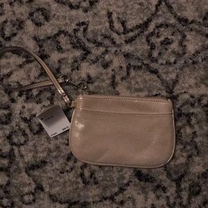 Coach gold wristlet